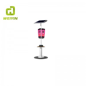 Ny stil Ren Solar Power Mobiltelefon Laddstation för utomhusbruk