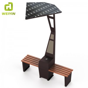 Populär Solar Smart Outdoor Garden Bench för mobil laddning