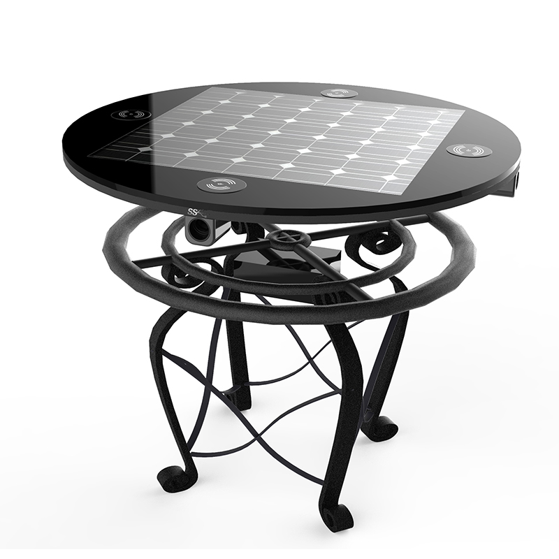 Mobiltelefon med flera funktioner Charging Solar Powered Table with Smart Wifi